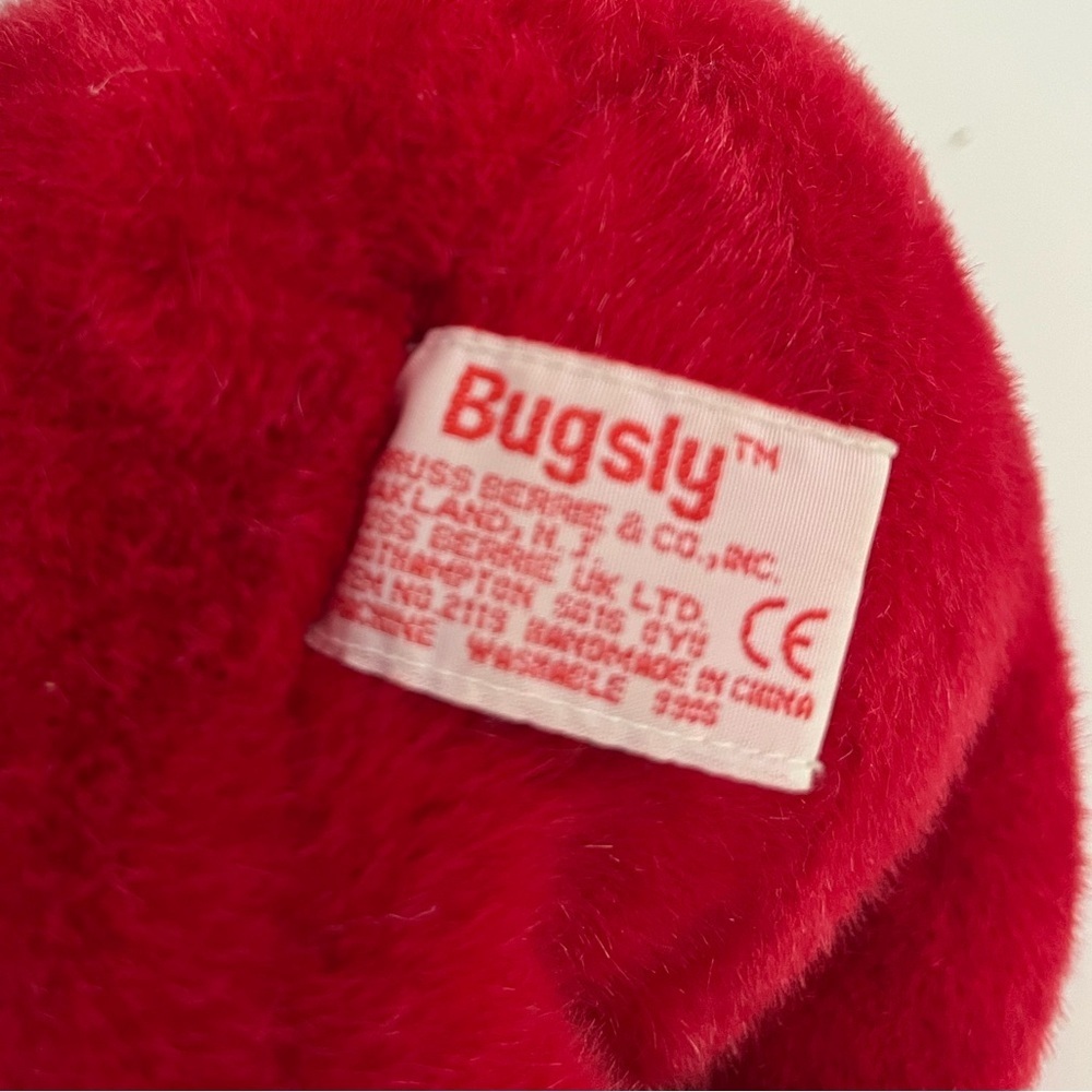 Russ Berrie “Bugsly” Red Ladybug Valentine Plush with Hearts - Picture 2 of 6